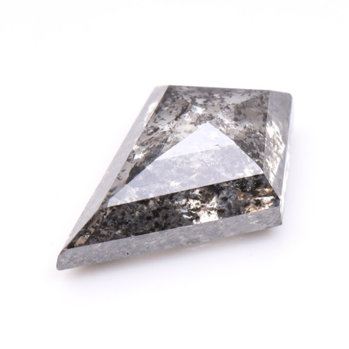 Kite Cut Loose Full Cut Salt And Pepper Diamond