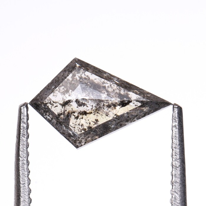 Kite Cut Loose Full Cut Salt And Pepper Diamond