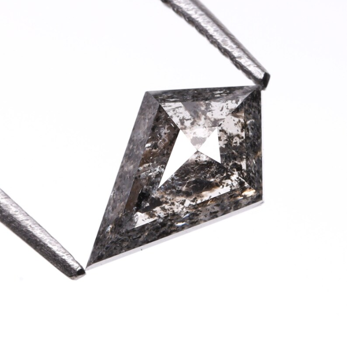 Kite Cut Loose Full Cut Salt And Pepper Diamond