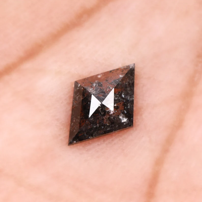 Kite Cut Loose Salt and Pepper Diamond
