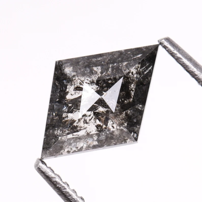 Kite Cut Loose Salt and Pepper Diamond