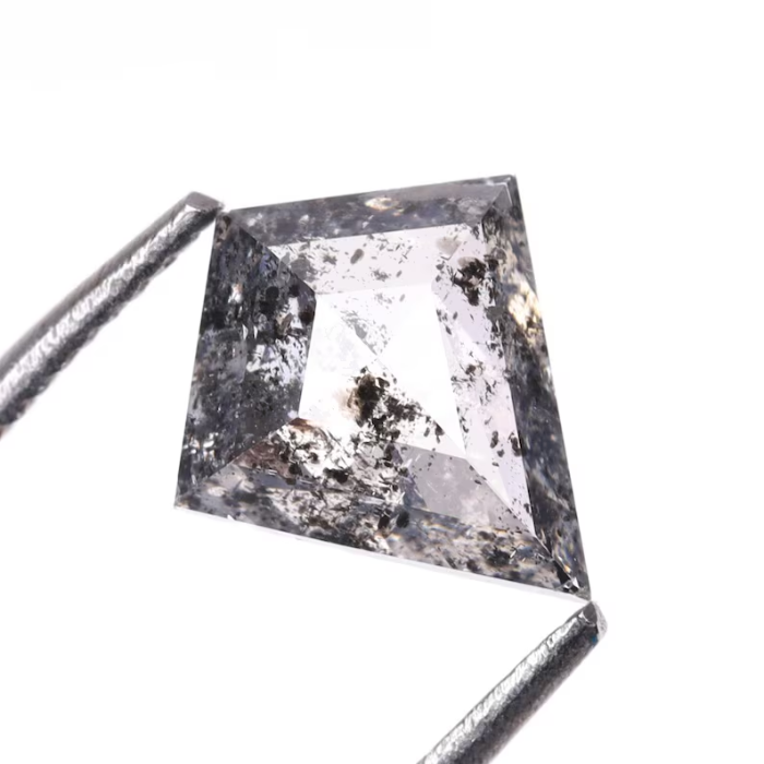 Kite Cut Loose Salt and Pepper Earth Mined Diamond