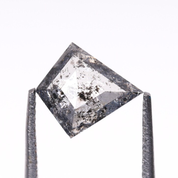 Kite Cut Loose Salt and Pepper Earth Mined Diamond