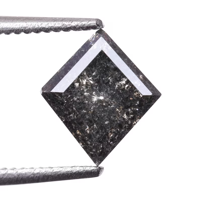 Kite Cut Loose Salt and Pepper Rose Cut Natural Diamond