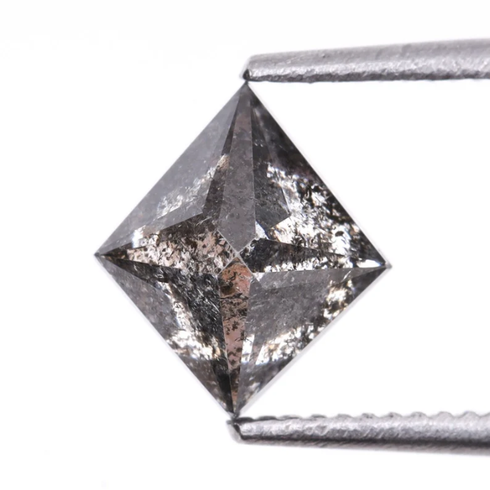 Kite Cut Loose Salt and Pepper Rose Cut Natural Diamond