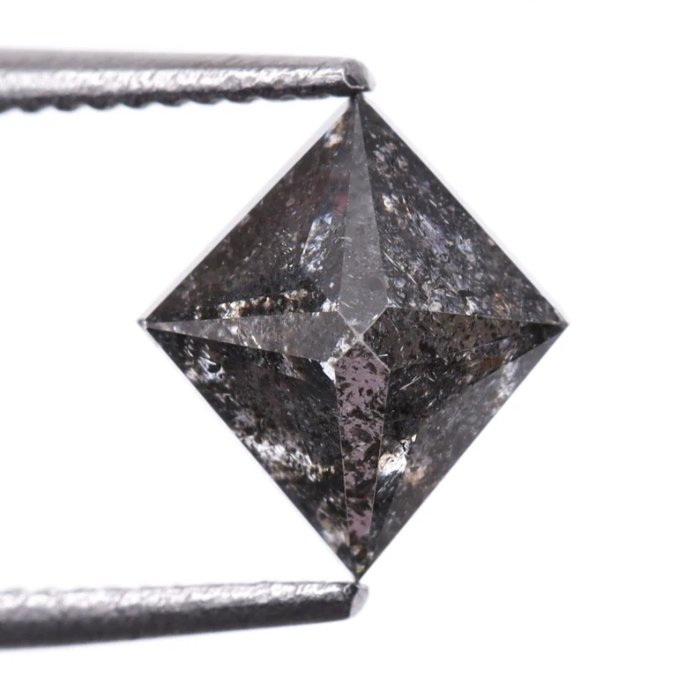 Kite Cut Loose Salt and Pepper Rose Cut Natural Diamond