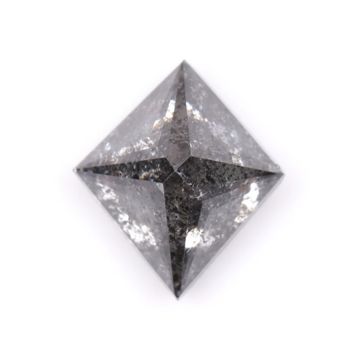 Kite Cut Loose Salt and Pepper Rose Cut Natural Diamond