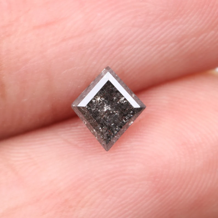 Kite Cut Loose Salt and Pepper Rose Cut Natural Diamond