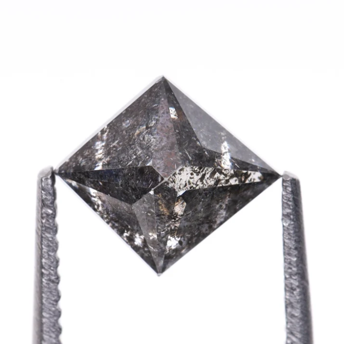 Kite Cut Loose Salt and Pepper Rose Cut Natural Diamond
