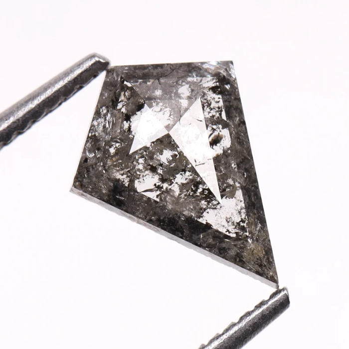 Kite Cut Natural Full Cut Salt and Pepper Diamond