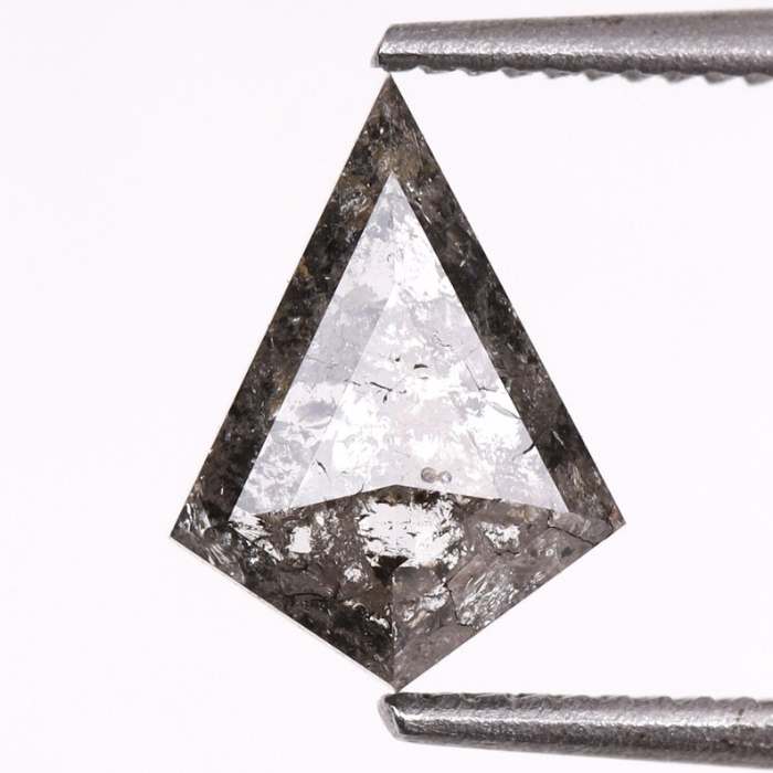 Kite Cut Natural Full Cut Salt and Pepper Diamond