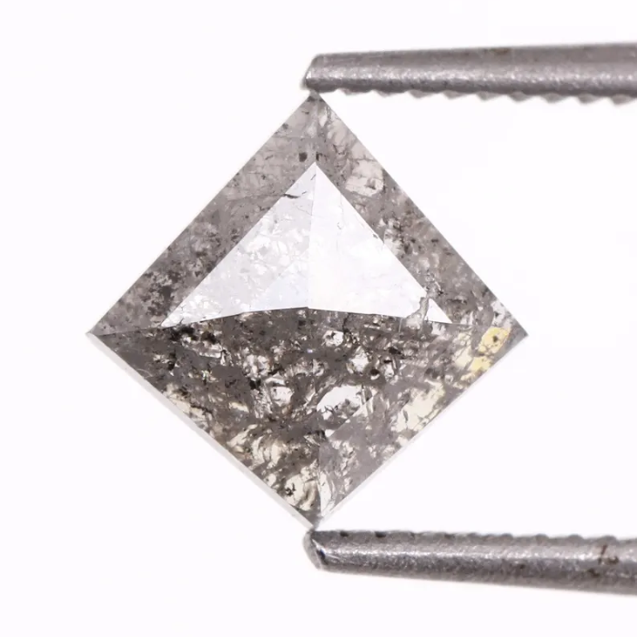 Kite Cut Natural Full Cut Salt and Pepper Diamond
