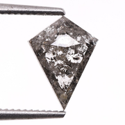 Kite Cut Natural Full Cut Salt and Pepper Diamond