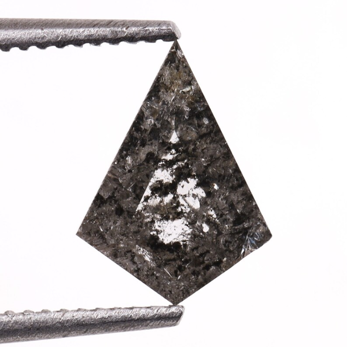 Kite Cut Natural Full Cut Salt and Pepper Diamond
