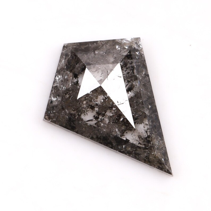 Kite Cut Natural Full Cut Salt and Pepper Diamond