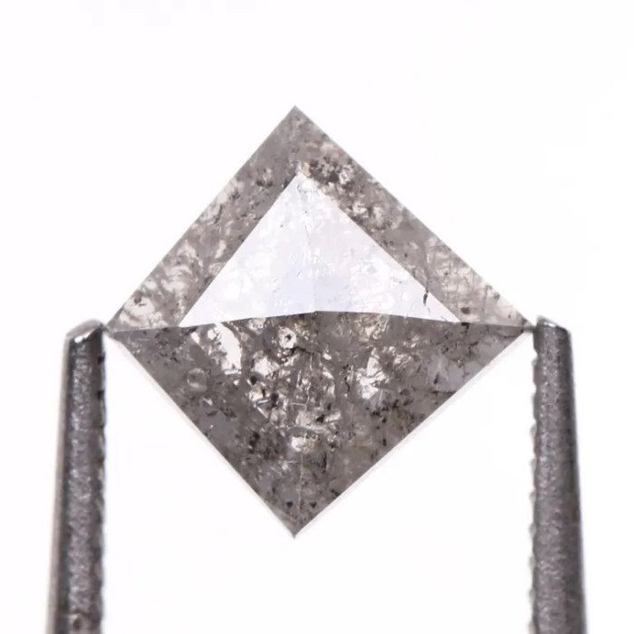 Kite Cut Natural Full Cut Salt and Pepper Diamond