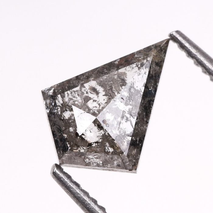 Kite Cut Natural Full Cut Salt and Pepper Diamond