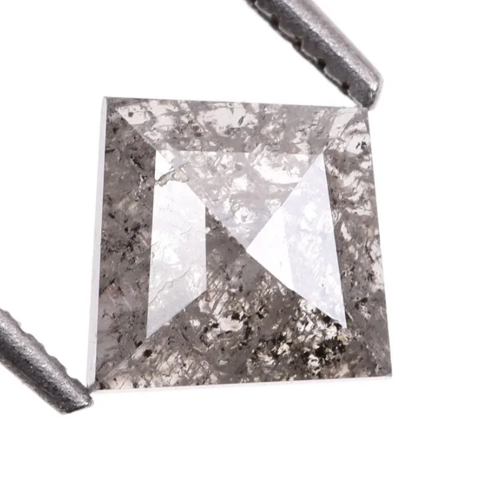 Kite Cut Natural Full Cut Salt and Pepper Diamond