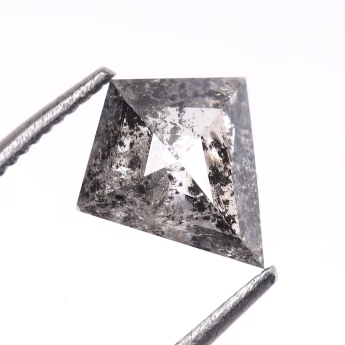 Kite Cut Natural Loose Full Cut Salt and Pepper Diamond