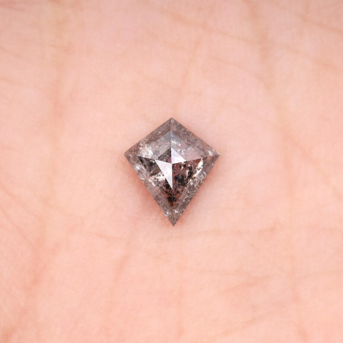 Kite Cut Natural Loose Full Cut Salt and Pepper Diamond