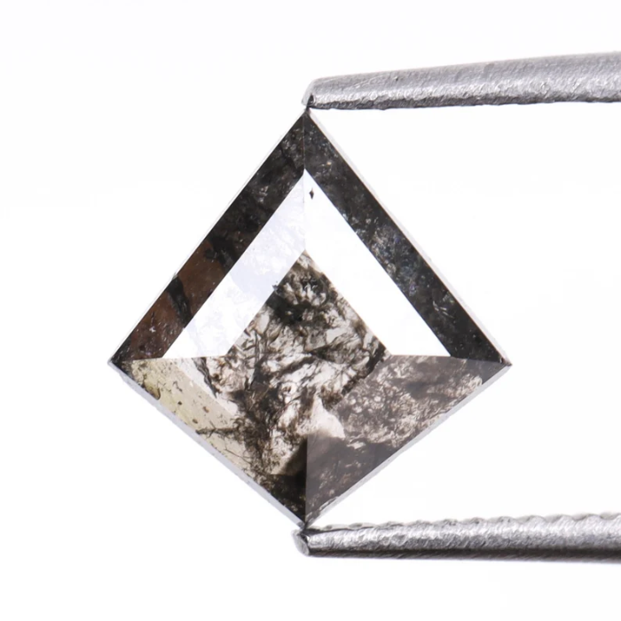 Kite Cut Natural Loose Salt and Pepper Earth Mined Diamond