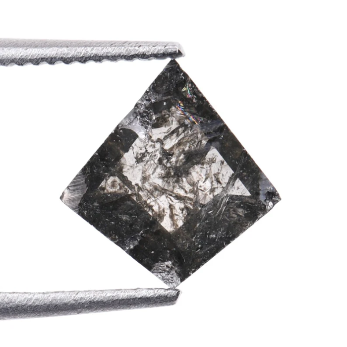 Kite Cut Natural Loose Salt and Pepper Earth Mined Diamond