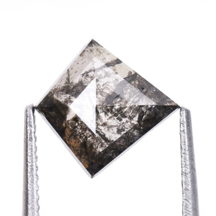 Kite Cut Natural Loose Salt and Pepper Earth Mined Diamond
