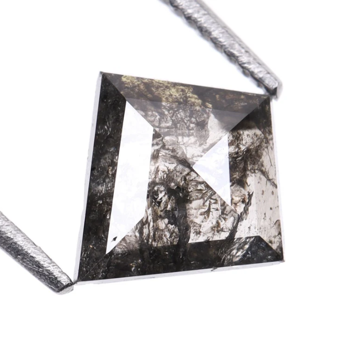 Kite Cut Natural Loose Salt and Pepper Earth Mined Diamond