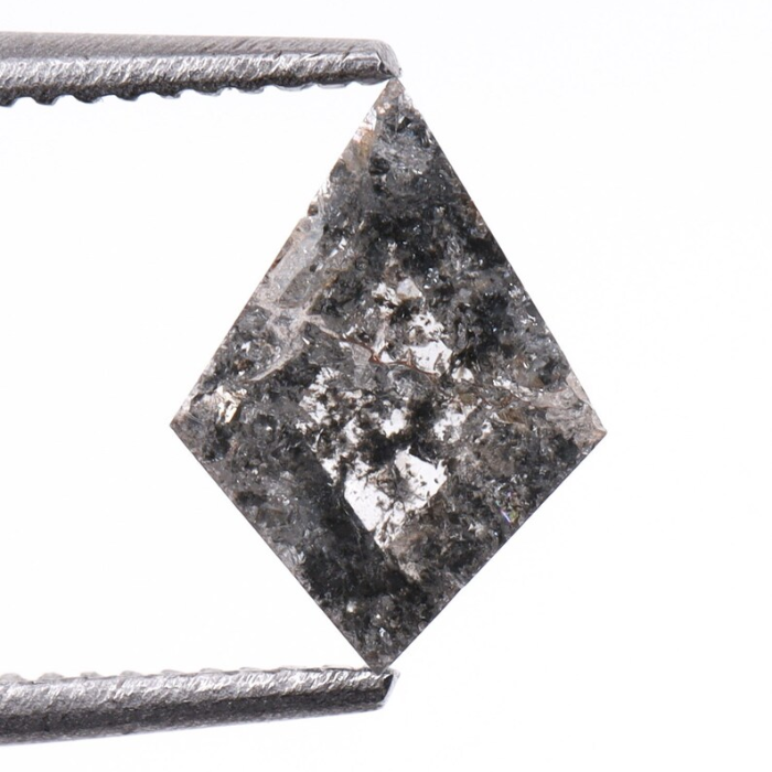 Kite Cut Natural Salt and Pepper Earth Mined Diamond