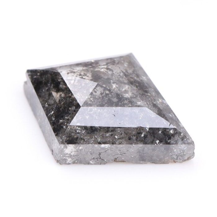 Natural Kite Cut Salt and Pepper Earth Mined Diamond