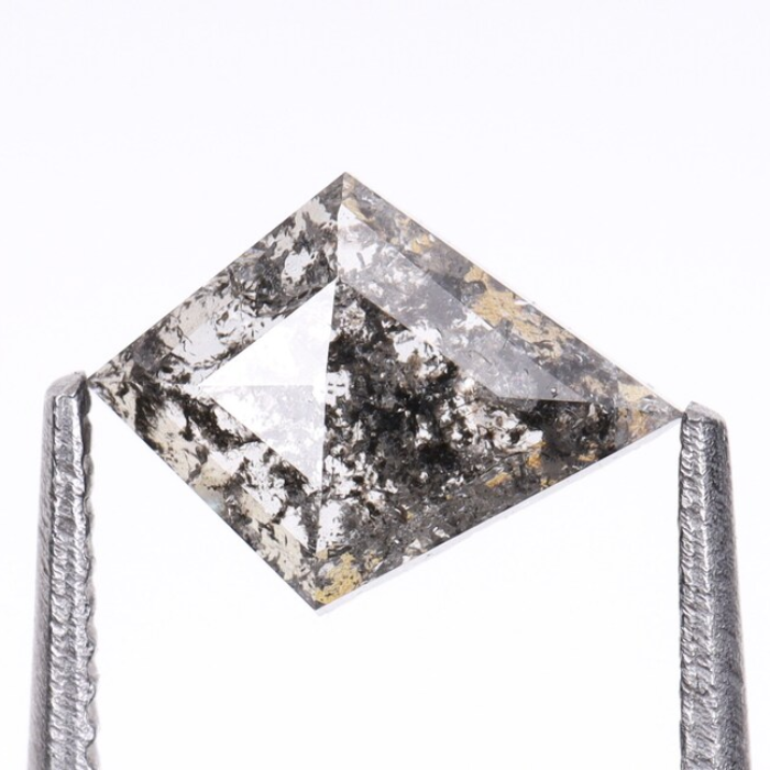 Kite Cut Natural Salt and Pepper Earth Mined Diamond