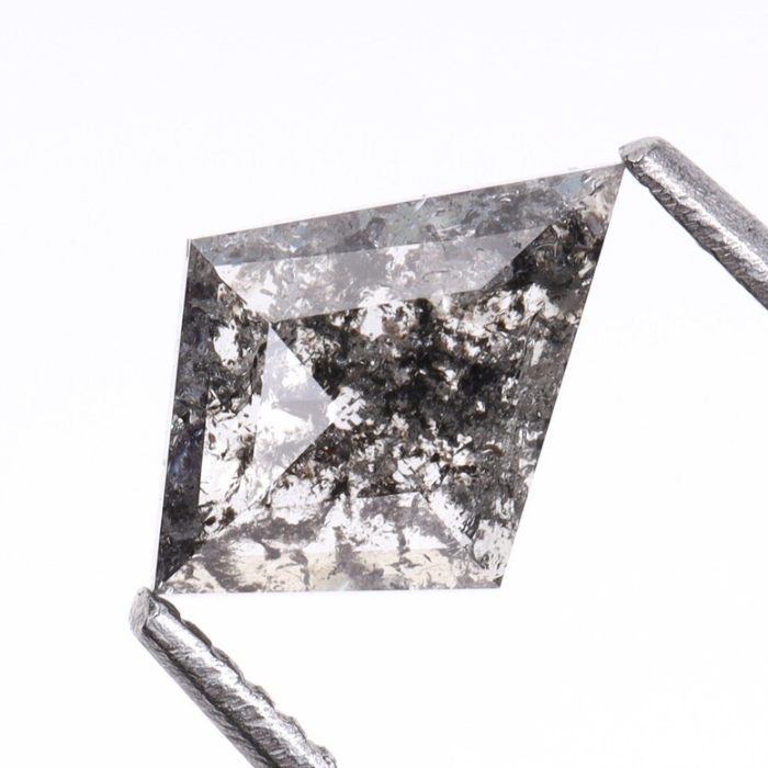 Kite Cut Natural Salt and Pepper Earth Mined Diamond
