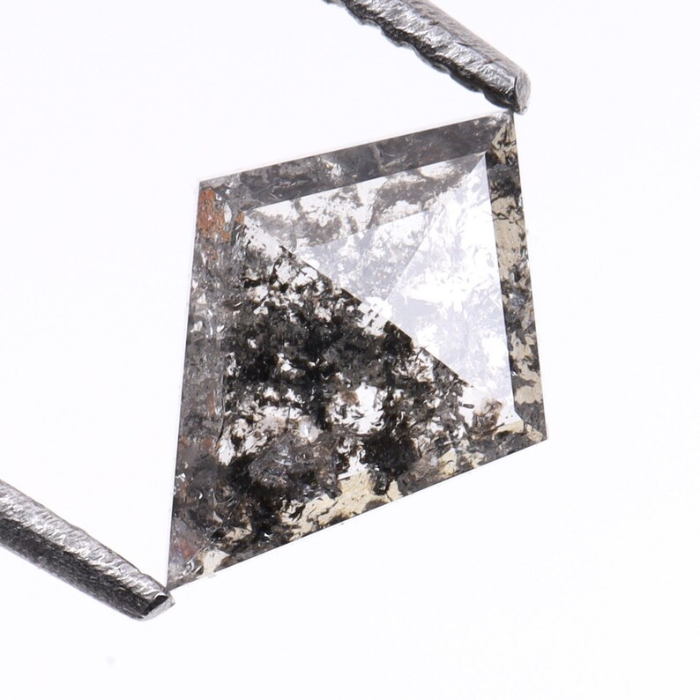 Kite Cut Natural Salt and Pepper Earth Mined Diamond