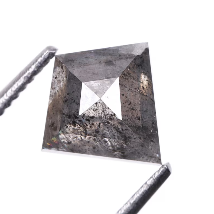 Kite Cut Natural Salt and Pepper Full Cut Loose Diamond