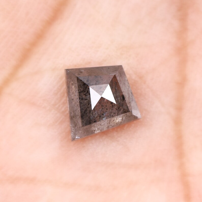 Kite Cut Natural Salt and Pepper Full Cut Loose Diamond