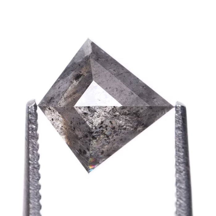 Kite Cut Natural Salt and Pepper Full Cut Loose Diamond