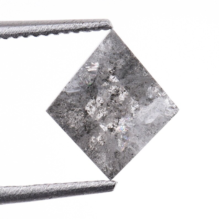 Kite Cut Salt And Pepper Earth Mined Natural Diamond