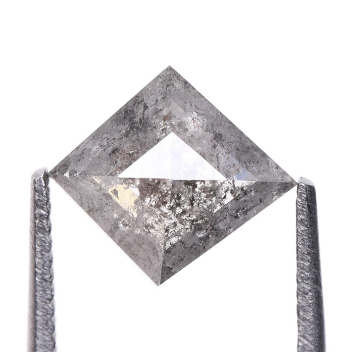 Kite Cut Salt And Pepper Earth Mined Natural Diamond