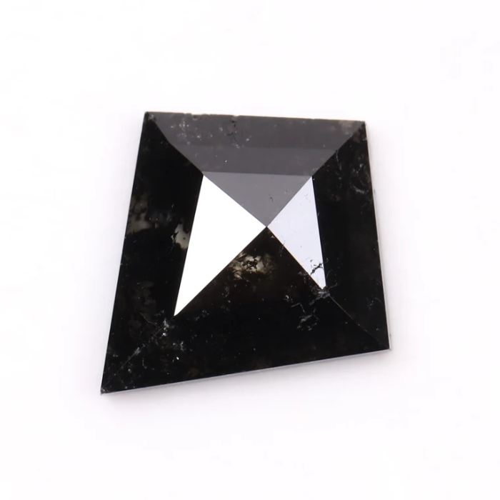 Kite Cut Salt And Pepper Full Cut Earth Mined Diamond