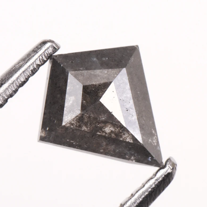 Kite Cut Salt And Pepper Natural Earth Mined Diamond