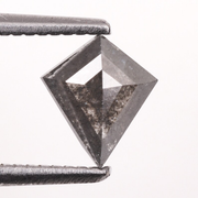 Kite Cut Salt And Pepper Natural Earth Mined Diamond
