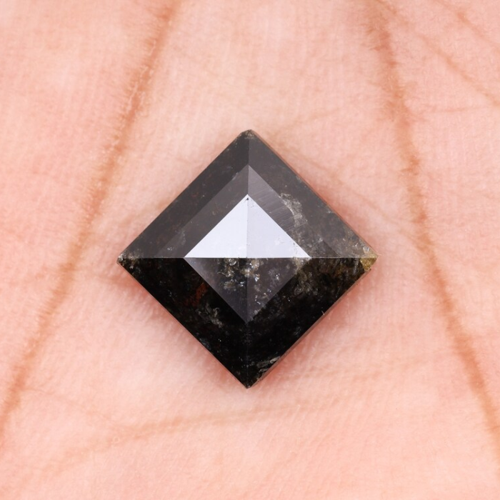 Kite Cut Salt And Pepper Natural Earth Mined Diamond