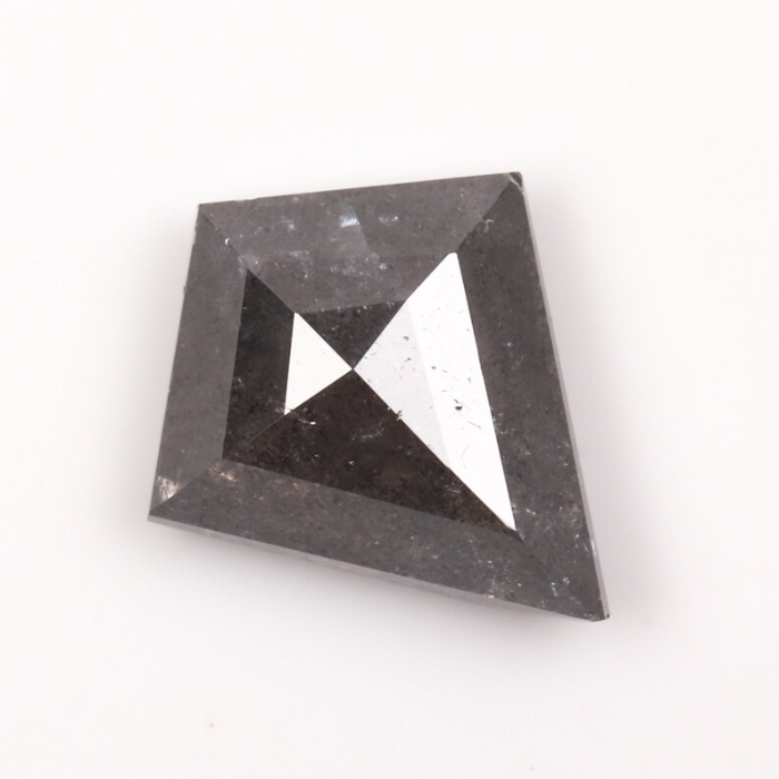 Kite Cut Salt And Pepper Natural Earth Mined Diamond