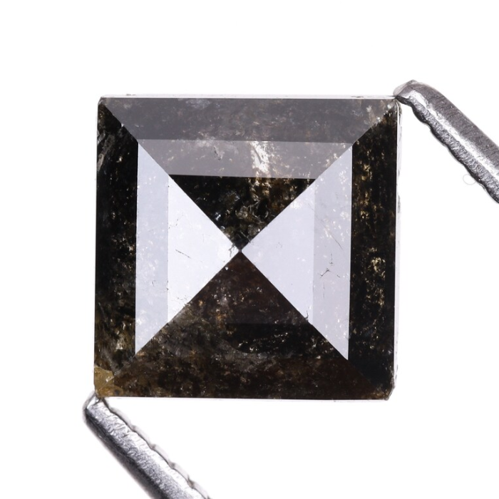 Kite Cut Salt And Pepper Natural Earth Mined Diamond
