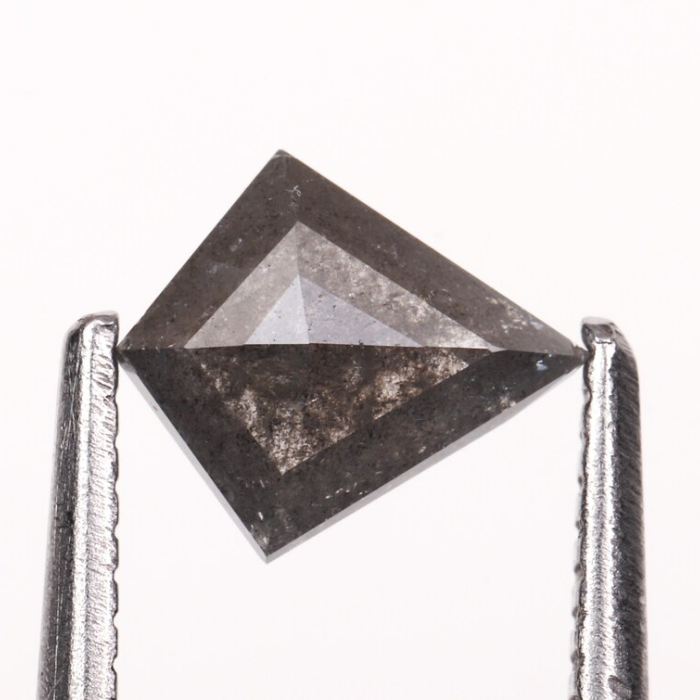 Kite Cut Salt And Pepper Natural Earth Mined Diamond