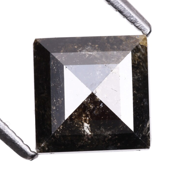 Kite Cut Salt And Pepper Natural Earth Mined Diamond