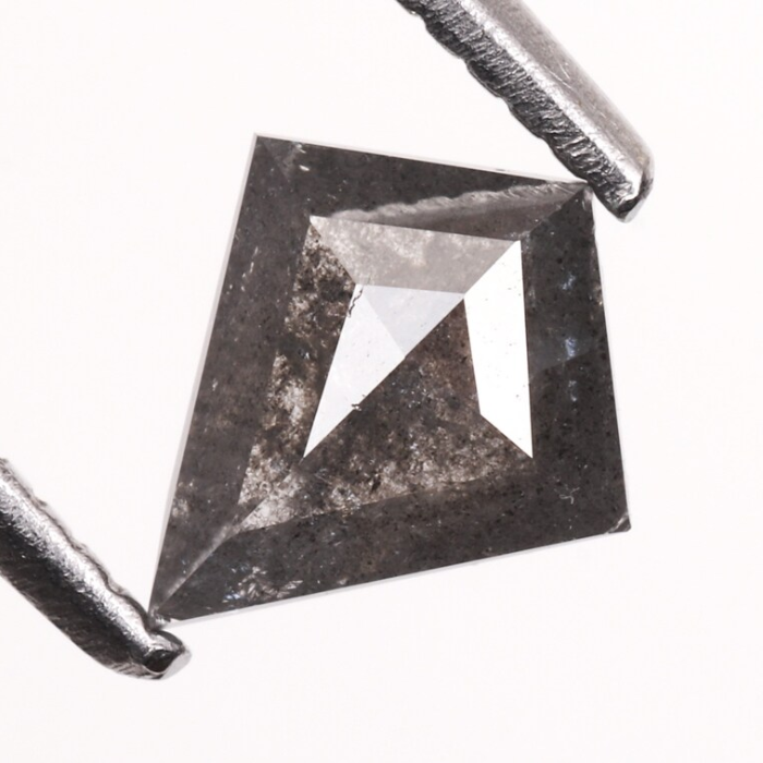 Kite Cut Salt And Pepper Natural Earth Mined Diamond