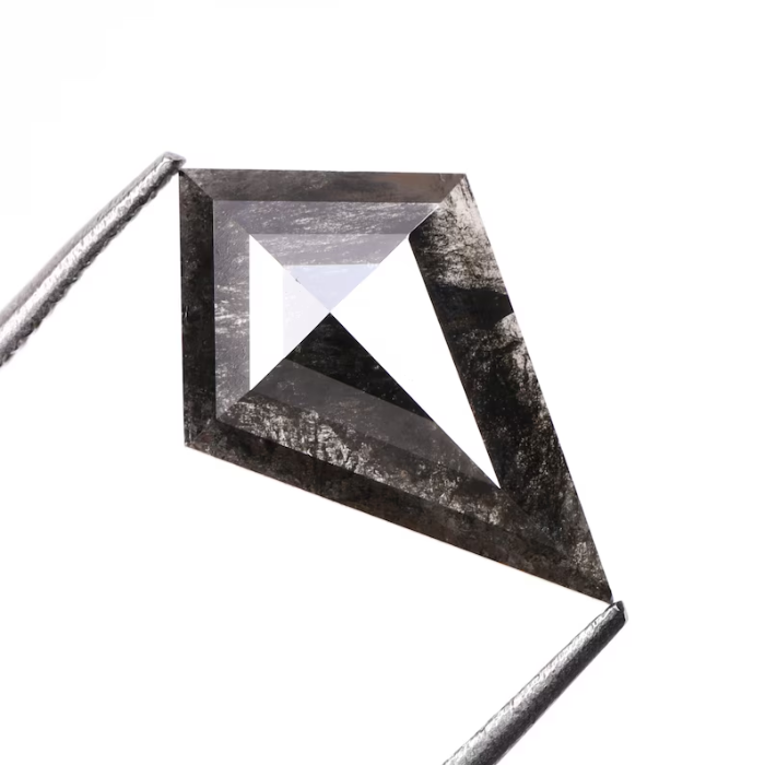 Kite Cut Salt And Pepper Natural Loose Full Cut Diamond