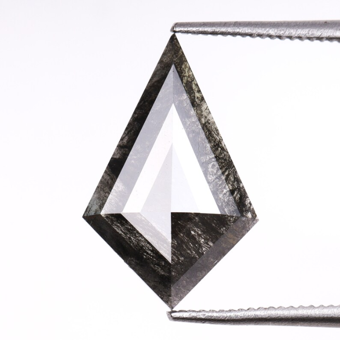 Kite Cut Salt And Pepper Natural Loose Full Cut Diamond