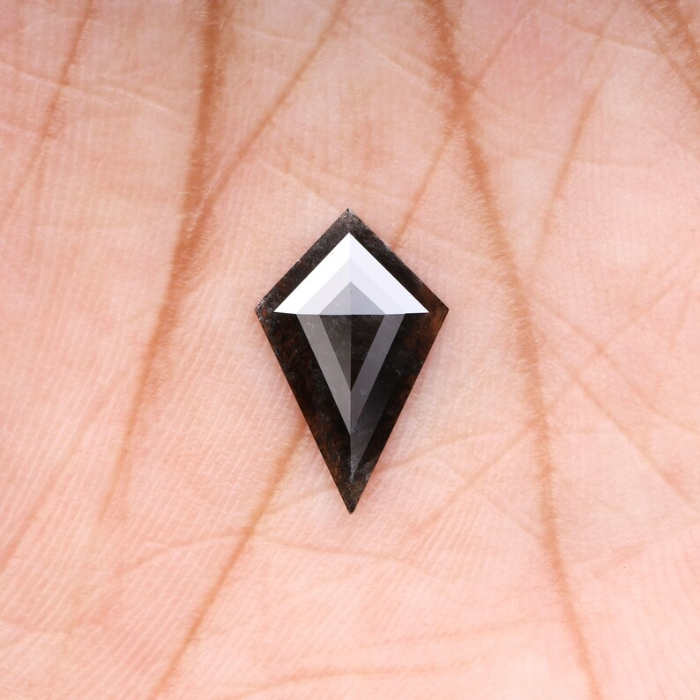 Kite Cut Salt And Pepper Natural Loose Full Cut Diamond